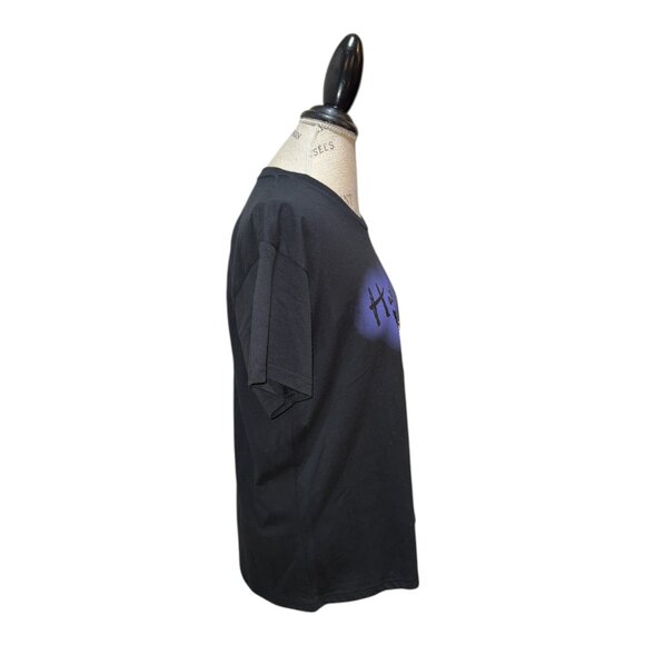 Disney Black Minnie Mouse Happy Meowlloween Glow In The Dark Tee Women's Size XL - Picture 2 of 12